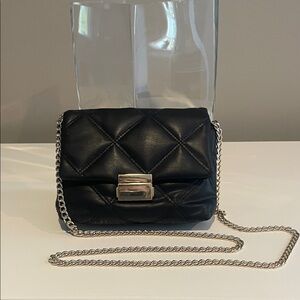 H&M Black Quilted Chain Shoulder Bag